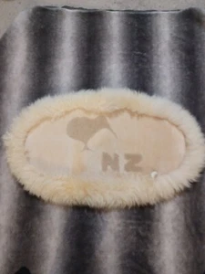 New Bowron Natural Kiwi Bird 100%  Lambskin Super Soft New Zealand 36x18 Rug - Picture 1 of 6