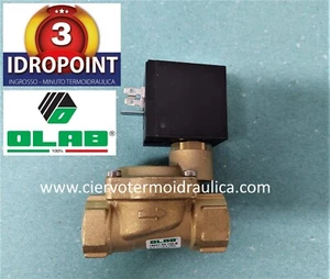 ELETTROVALVOLA OLAB 1/2 N.A. PER ACQUA BOBINA 220-230V 50-60HZ - Foto 1 di 7