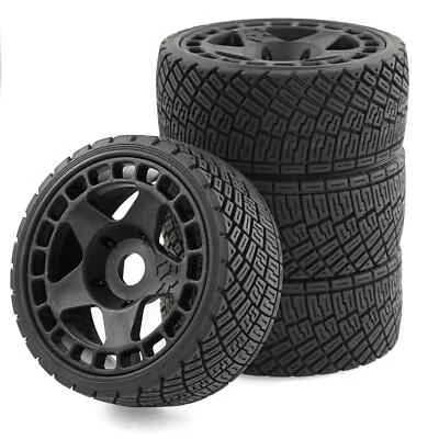 1/7 1/8 RC Rally Off-Road Buggy Tires Wheel 17mm Hex for ARRMA Traxxas Redcat  - Imagem 1 de 4