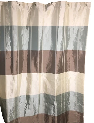 Croscill Shower Curtain Fairfax Taupe Subtle Neutral Colors Shiny 72 x 72 in - Image 1 of 4