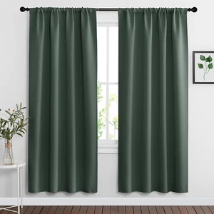 Living Room Curtains 72 Inch Length 2 Panels Set, Thermal Insulated Privacy Wind - Picture 1 of 12