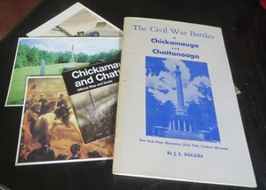 Soft cover Civil War Battles Chickamauga + Chattanooga by J.L. Rogers + extras - Imagen 1 de 7