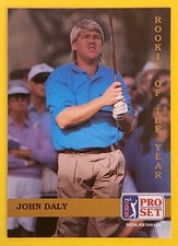 JOHN DALY 1992 Pro Set Golf #187 Rookie of the Year PGA