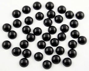 Halbperlen rund 10 mm schwarz 50 Stück (lose Halbperlen) - Bild 1 von 1