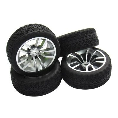 4pcs 12mm Hub Rubber Tyre Wheels OD-67mm for RC 1/10 On-road Touring Racing Car - Image 1 of 4
