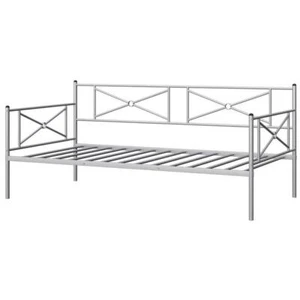 Costway Twin Size Metal Daybed Frame Slat Support Mattress Foundation Silver - Picture 1 of 8
