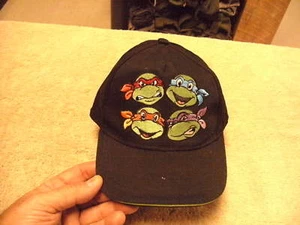 Black Teenage Ninja Turtles Baseball Cap, size Youth L/XL, Used , Shelf Wear, - Picture 1 of 10