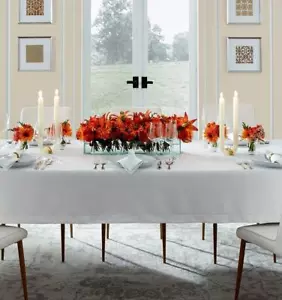 SFERRA ITALIAN CLASSICO SQUARE PURE LINEN TABLECLOTH - Picture 1 of 6