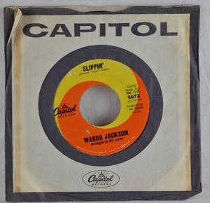 WANDA JACKSON Slippin' / Just For You 7" Single US 1963 Capitol Records - Bild 1 von 5