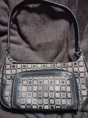 Bolso de hombro mediano con estampado marrón/bronceado Liz & Co Foto 1 de 4