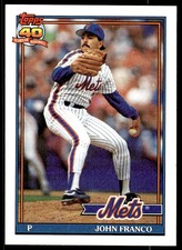 1991 Topps 40 Years Of Baseball John Franco New York Mets #510