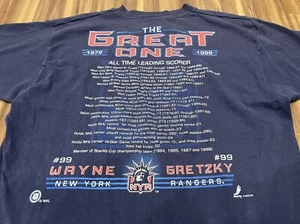 Vintage Wayne Gretzky 1999 Pro Player "Thank you" Retirement Tee Shirt Sz 18/20 - Picture 1 of 10