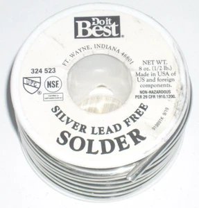 Do It Best 324513 Silver Solder Lead Free for Plumbing 8 oz Roll USA Made - Picture 1 of 2
