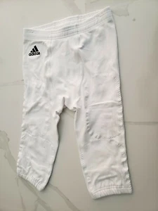 Adidas Techfit Primeknit Pants White No Pads M99637 Men’s Size L M MSRP $100 - Picture 1 of 5