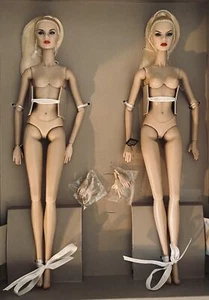 JUEGO DE REGALO HERMANA MAGNATE AGNES & GISELLE™ MODA REALEZA INTEGRIDAD JUGUETES DESNUDOS - Imagen 1 de 3
