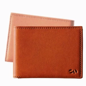Nuevo Genuino Octovo Purista Delgado Cuero Castaño Billetera Notas Crédito Tarjeta de Regalo ID - Imagen 1 de 6