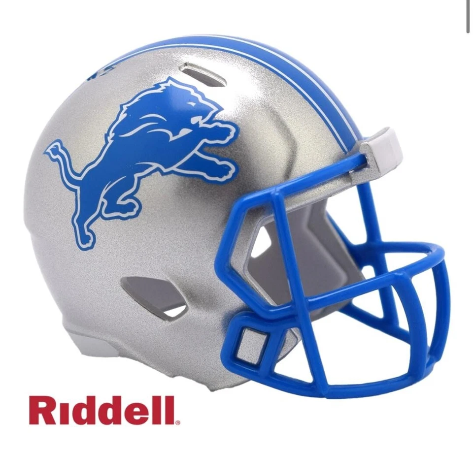 Detroit Lions Pocket Pro Riddell NFL Helmet Speed Style
