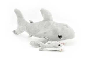 Shark with Baby, Stuffed, Soft, Toy, Kids, Gift, Plush Animal 15" CWG93 - Picture 1 of 7