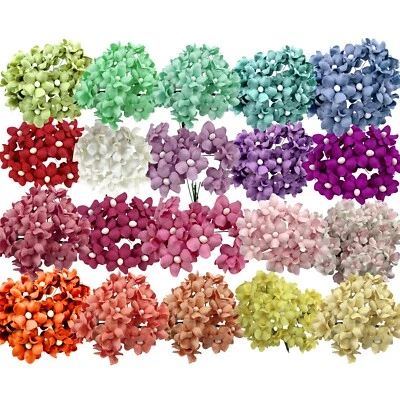 20 Colors Mixed 200pcs 1"(2.5cm) Cottage Paper Flower DIY Craft (S15-Mixed/C200) - Image 1 of 3