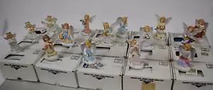 12 Bronson Collectibles Heavenly Guardian Angels 3 Golden Halo Angel Figurines - Picture 1 of 6