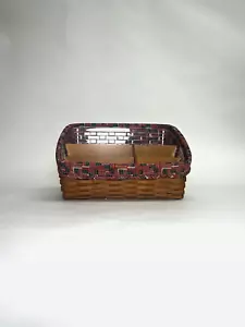 Longaberger 2001 Inaugural Large Slanted Desk Top Basket Protector Liner - Picture 1 of 5