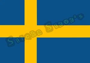 Calcomanía de vinilo con bandera de Suecia - Imagen 1 de 2