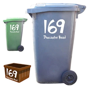 3 calcomanías pegatinas de vinilo con número de casa personalizado y nombre de calle números - Imagen 1 de 13