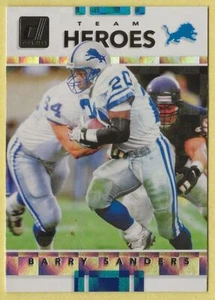 2017 Donruss Barry Sanders Team Heroes Detroit Lions 17 - Picture 1 of 2