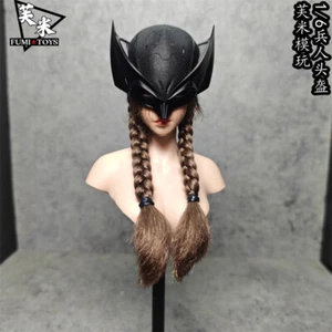 Wolverine Action Figure 1/6 Mask Black Half Face Helmet Headgear Carnival Props - Picture 1 of 8