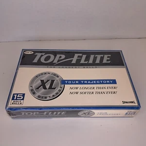 NEU VERSIEGELT TOP FLITE TITANIUM XL TOUR TRAJECTORY 15 GOLFBÄLLE - Bild 1 von 6