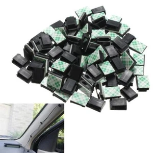 30pcs Self-Adhesive Cable Clips Cord Stick Organizer Wire Holders Clamps Mounts - Picture 1 of 9