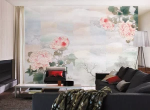 3D Classic Peony 2327 Wallpaper Mural Wall Print Wall Wallpaper Murals US Coco - Picture 1 of 11