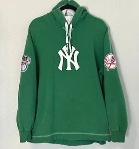 New York Yankees Hoodie Men Large Green Sweatshirt St Patrick Rare Big Logo   - Picture 1 of 23
