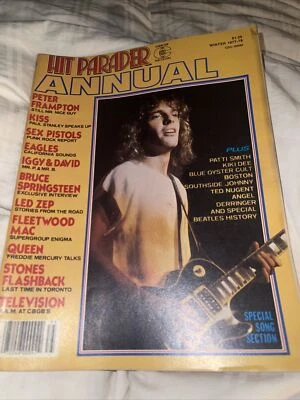Hit Parader Annual Magazine, Winter 1977/78, Peter Frampton, Kiss, Sex Pistols  - Image 1 of 4