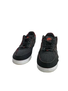 Nike Air Force One 1/1 Low Removable Patches Black Chile Red DD2429-001 sz 7 - Picture 1 of 12