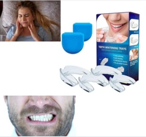 4 X Zahnschiene Knirschen,  Bequeme Aufbissschiene,Knirscherschiene Für Nacht - Bild 1 von 1