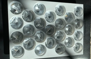 Set of 25 Pcs Swarovski Crystal 8124-18MM 4-Hole Square, Logo, NEW! - Picture 1 of 5