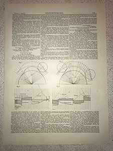 Cam Diagrams: 1912 Engineering Magazine Print - Picture 1 of 2