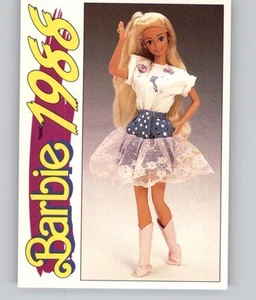 Set Barbie 1986 #158 Fashion Doll Vintage French Trading Card - Picture 1 of 2