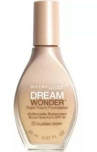 5 x Maybelline Dream Wonder Fluid-Touch Foundation 20 Classic Ivory - Picture 1 of 1
