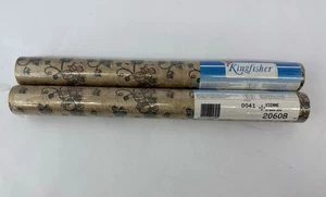 2 Rolls Vintage Kingfisher Pre-Pasted Vinyl Wallpaper “Vienne” 56 Sq Ft Ea. 0041 - Picture 1 of 10