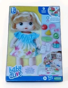 Baby Alive Fruity Sips Baby Doll Blonde Hair/Blue Eyes - Picture 1 of 17