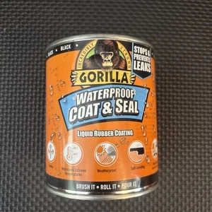Gorilla Glue Waterproof Coat & Seal Flüssiggummibeschichtung Schwarz 473ml. Original - Bild 1 von 9