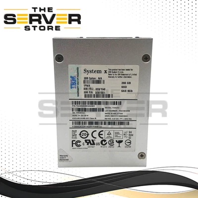 IBM System X 200GB 6Gb/s SAS 2.5" Enterprise SSD TXA2D2 00W1551 00W1548 - Image 1 of 4