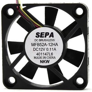 1pc For new SEPA MFB52A-12HA 12V 0.11A 5010 5CM 3-wire inverter cooling fan - Afbeelding 1 van 2