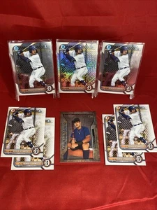 ROBERTO CAMPOS SP RC Lot (8) 1st Bowman MOJO CHROME Skybox Baseball Card TIGERS - Picture 1 of 17