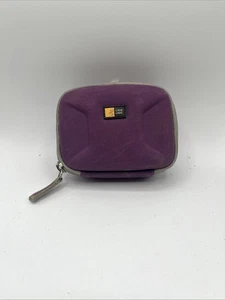 Case Logic Digital Camera Case w/ Strap Belt Loop Dark Pink Purple - Picture 1 of 3