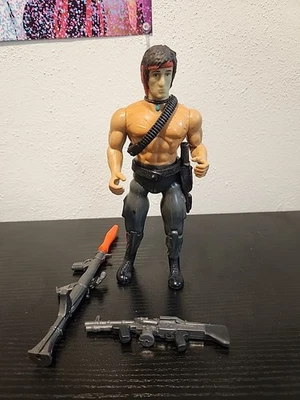 Figura de colección John Rambo sin camisa completa 1985 Coleco  Foto 1 de 4