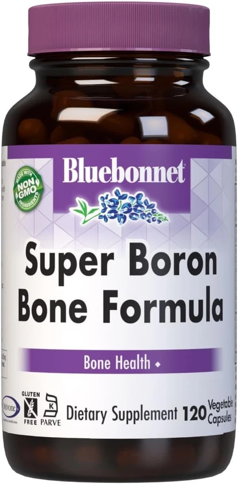 Bluebonnet Super Boron Bone Formula Cápsulas Vegetarianas 120 unidades CADUCIDAD 10/25 Foto 1 de 3