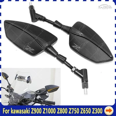 CNC Side Mirror rearview Mirrors For kawasaki Z Z900 Z1000 Z800 Z750 Z650 Z300 - Image 1 of 4